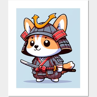 cute corgi yoroi Posters and Art